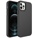 Apple iPhone 14 Pro Max Kılıf Metal Çerçeve ve Buton Tasarımlı Sert Zore Botox Kapak Koyu Yeşil