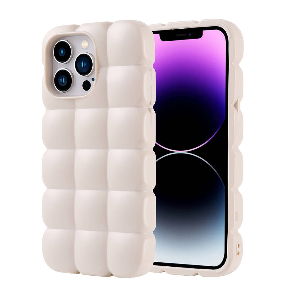 Apple iPhone 14 Pro Max Kılıf Parlak Esnek Silikon Zore Dom Dom Kapak Yeşil