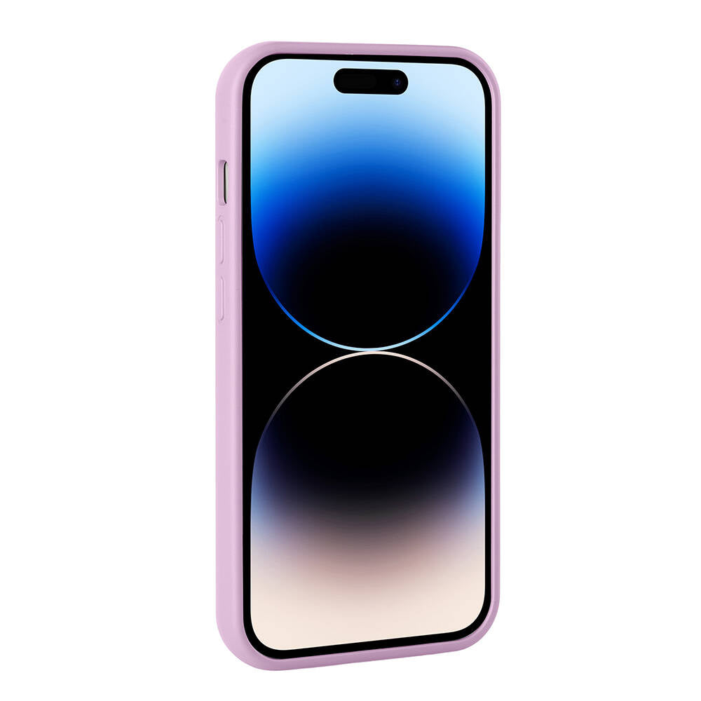 Apple iPhone 14 Pro Max Kılıf Parlak Taşlı Tasarım Zore Pırlanta Kapak Lila