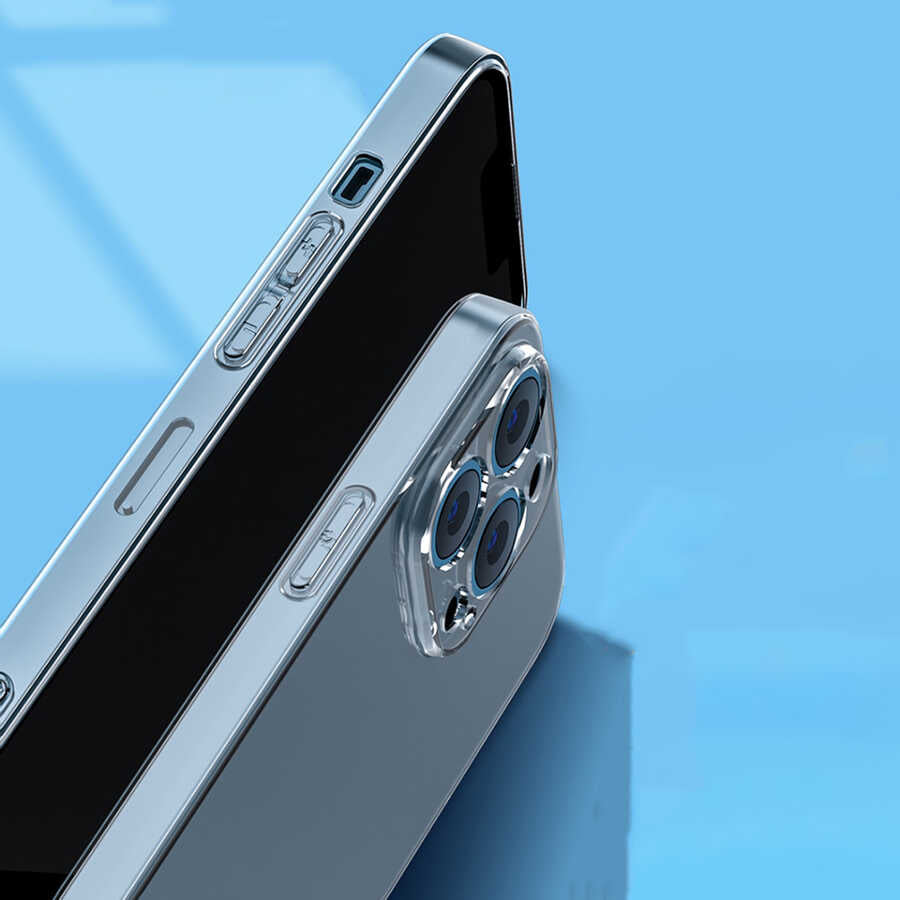 Apple iPhone 14 Pro Max Kılıf Şeffaf Sert PC Zore Vayt Kapak Renksiz
