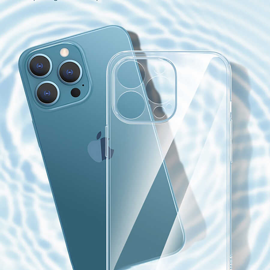 Apple iPhone 14 Pro Max Kılıf Şeffaf Sert PC Zore Vayt Kapak Renksiz