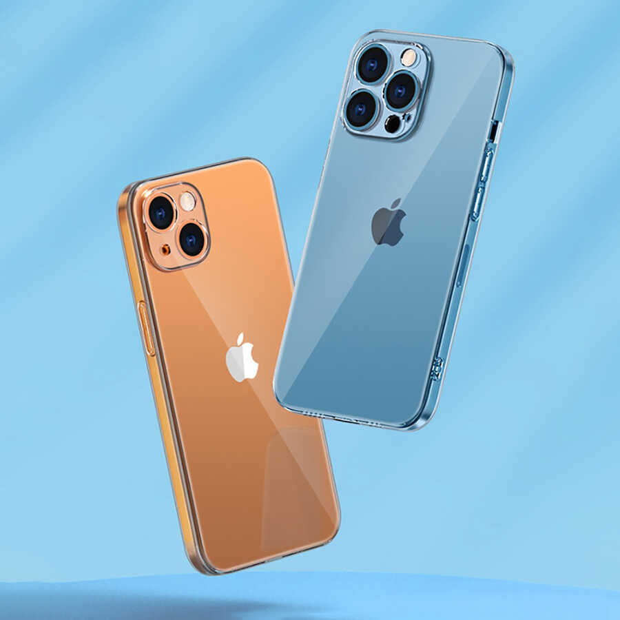 Apple iPhone 14 Pro Max Kılıf Şeffaf Sert PC Zore Vayt Kapak Renksiz