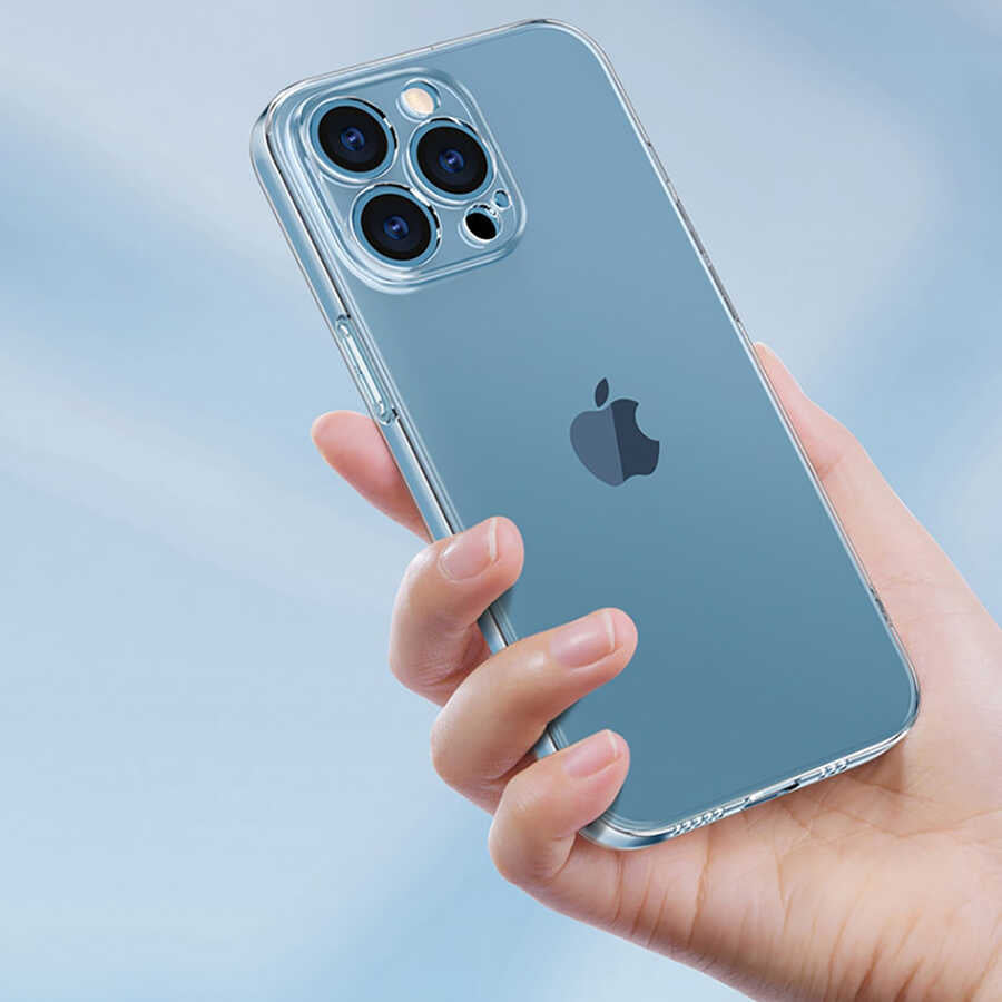 Apple iPhone 14 Pro Max Kılıf Şeffaf Sert PC Zore Vayt Kapak Renksiz