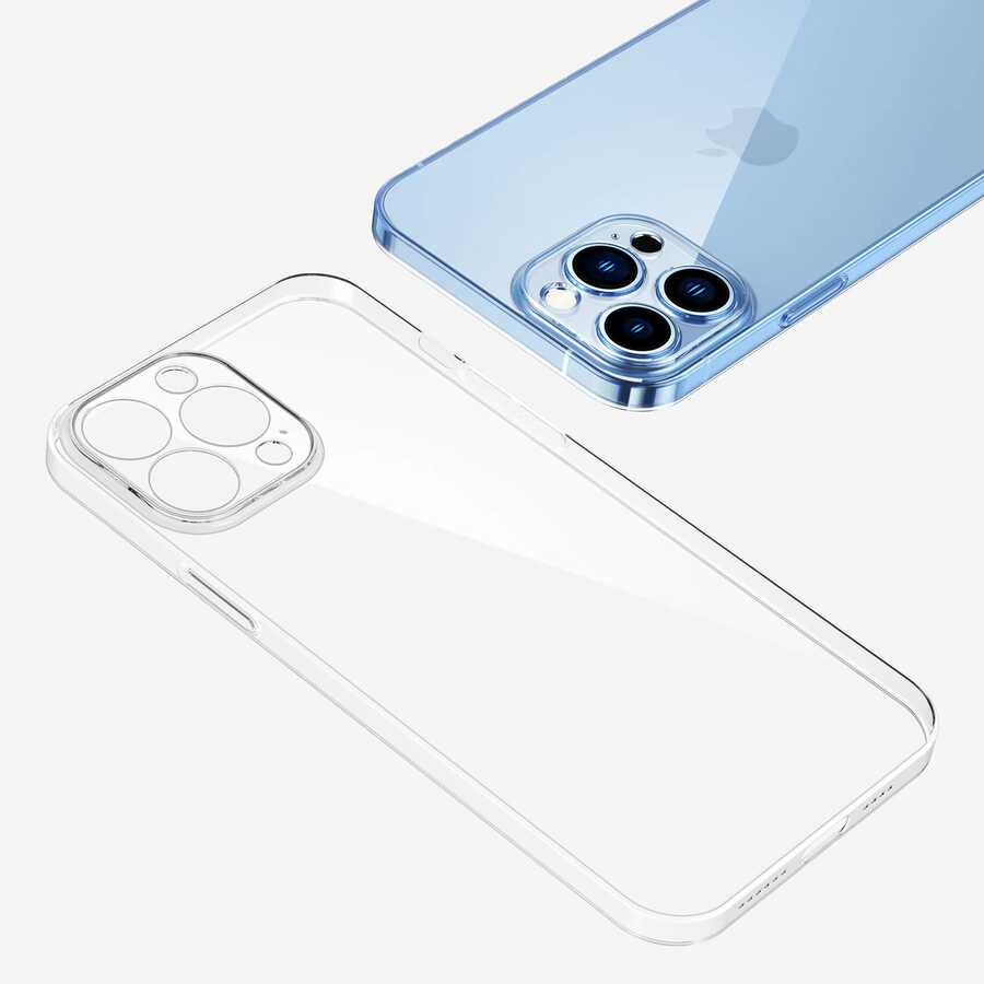 Apple iPhone 14 Pro Max Kılıf Şeffaf Sert PC Zore Vayt Kapak Renksiz