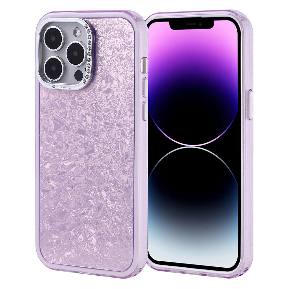 Apple iPhone 14 Pro Max Kılıf Taşlı Tasarımlı Zore Kapi Kapak Lila