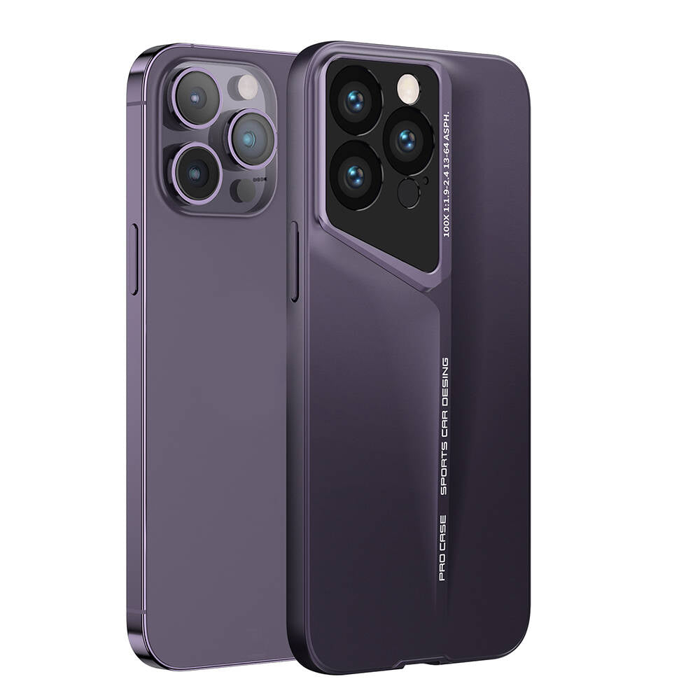 Apple iPhone 14 Pro Max Kılıf Ultra İnce Kamera Korumalı Sert Rubber Zore Procase Kapak Siyah