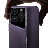 Apple iPhone 14 Pro Max Kılıf Ultra İnce Kamera Korumalı Sert Rubber Zore Procase Kapak Derin Mor