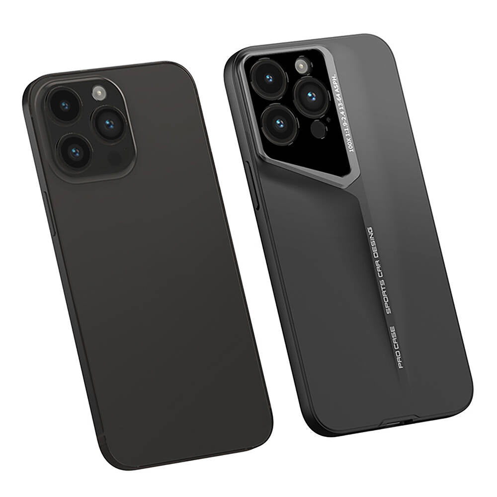 Apple iPhone 14 Pro Max Kılıf Ultra İnce Kamera Korumalı Sert Rubber Zore Procase Kapak Siyah