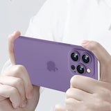 Apple iPhone 14 Pro Max Kılıf Zore 1.Kalite PP Kapak Derin Mor