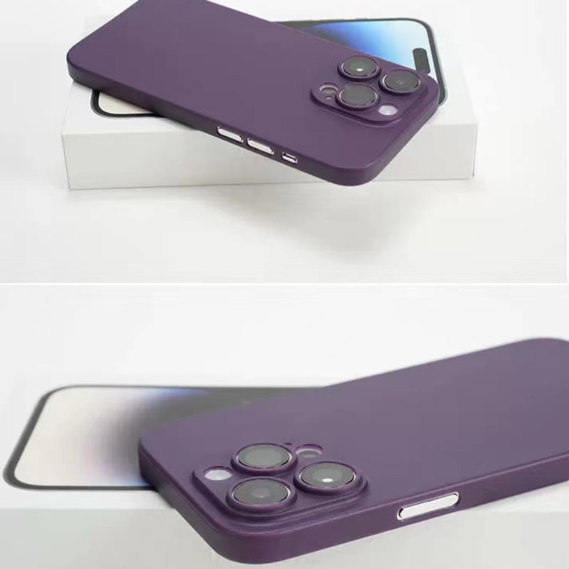Apple iPhone 14 Pro Max Kılıf Zore 1.Kalite PP Kapak Derin Mor