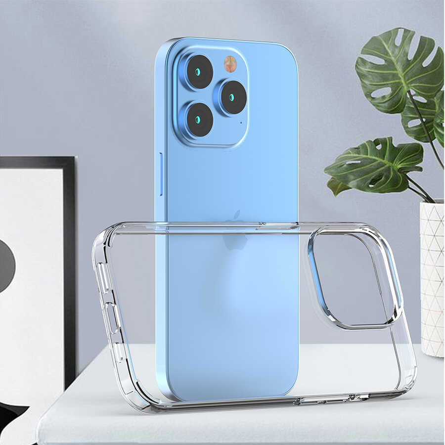 Apple iPhone 14 Pro Max Kılıf Zore Coss Kapak Renksiz