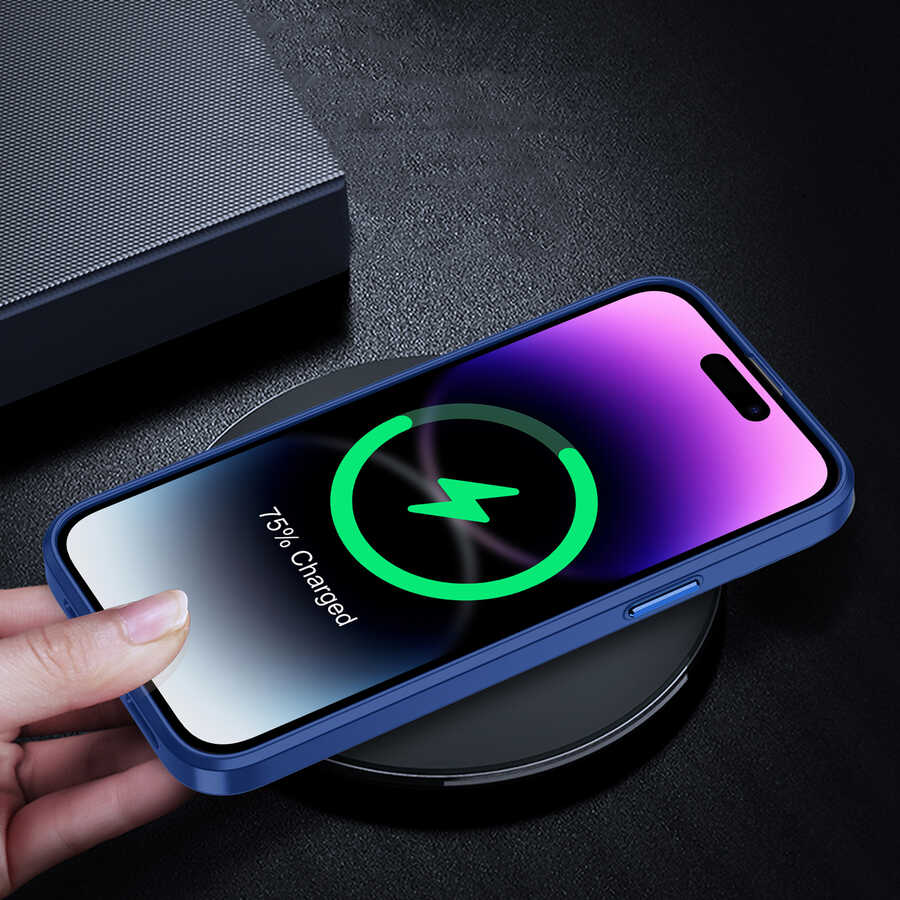 Apple iPhone 14 Pro Max Kılıf Zore Flora Kapak Derin Mor