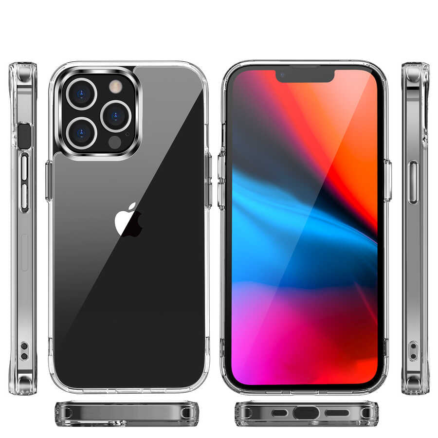 Apple iPhone 14 Pro Max Kılıf Zore Forst Kapak Renksiz