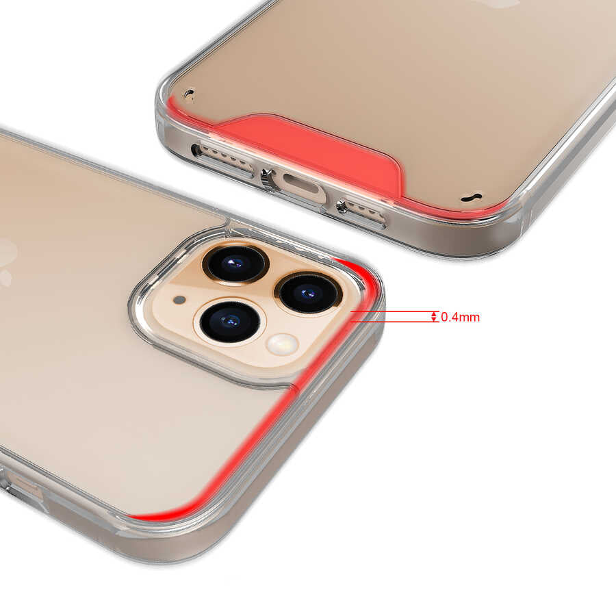 Apple iPhone 14 Pro Max Kılıf Zore Gard Silikon Renksiz