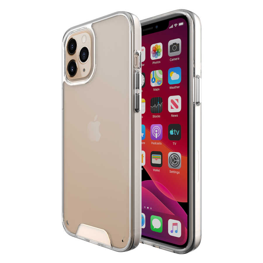 Apple iPhone 14 Pro Max Kılıf Zore Gard Silikon Renksiz