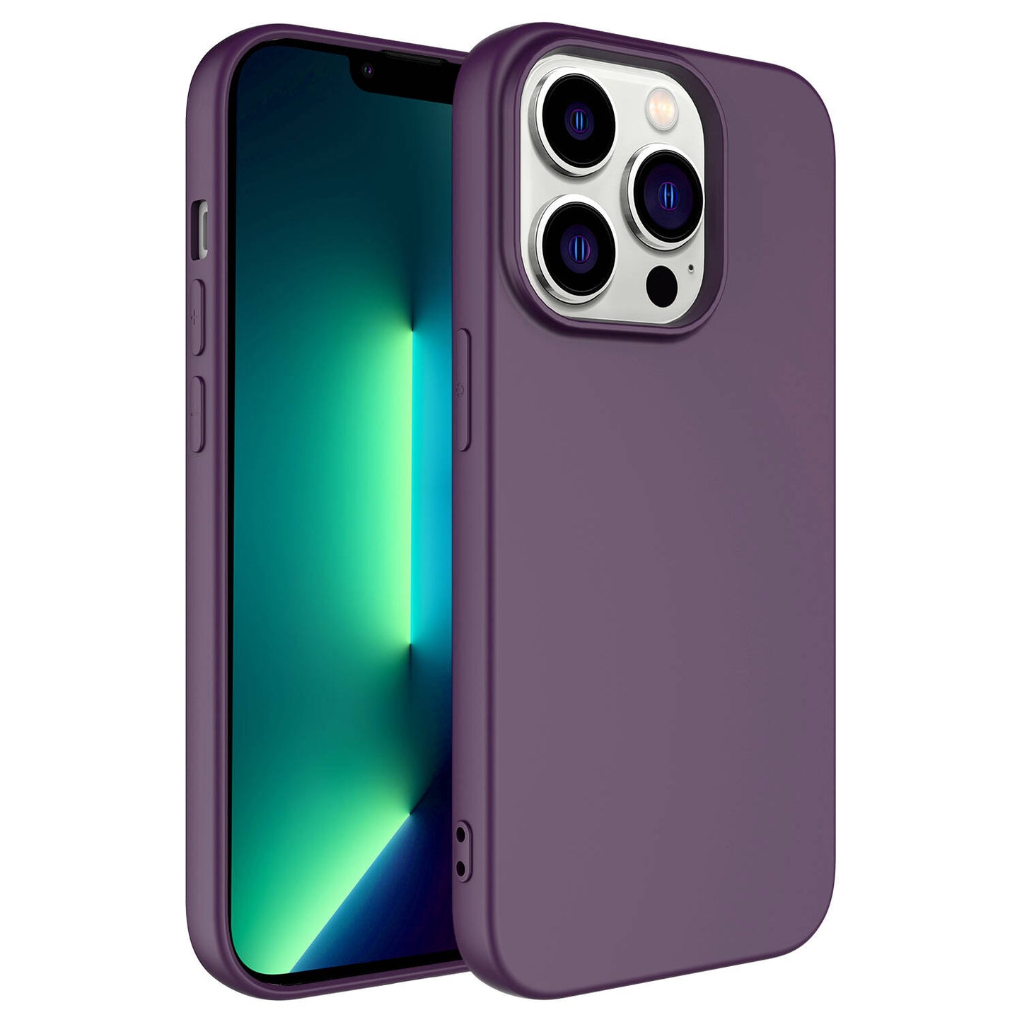 Apple iPhone 14 Pro Max Kılıf Zore Kamera Korumalı Mara Lansman Kapak Koyu Mor