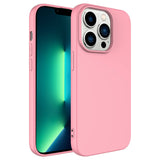 Apple iPhone 14 Pro Max Kılıf Zore LSR Lansman Kapak Pembe Açık