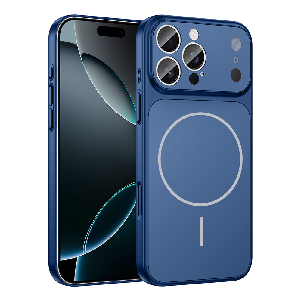 Apple iPhone 14 Pro Max Kılıf Zore M-Safe Şarj Özellikli Kamera Korumalı Formen Kapak Siyah