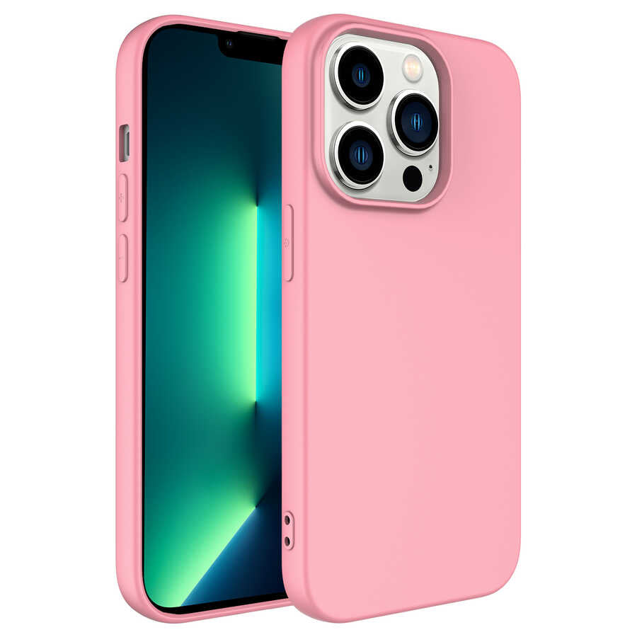 Apple iPhone 14 Pro Max Kılıf Zore Mara Lansman Kapak Pembe