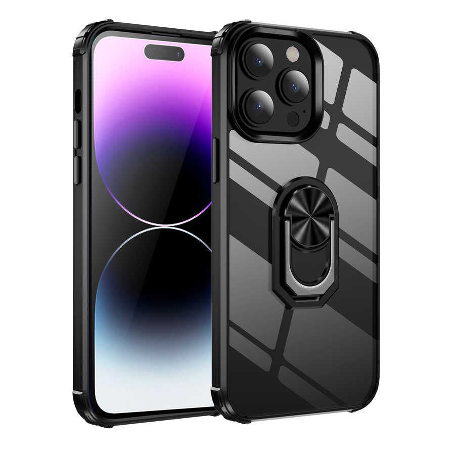 Apple iPhone 14 Pro Max Kılıf Zore Mola Kapak Siyah