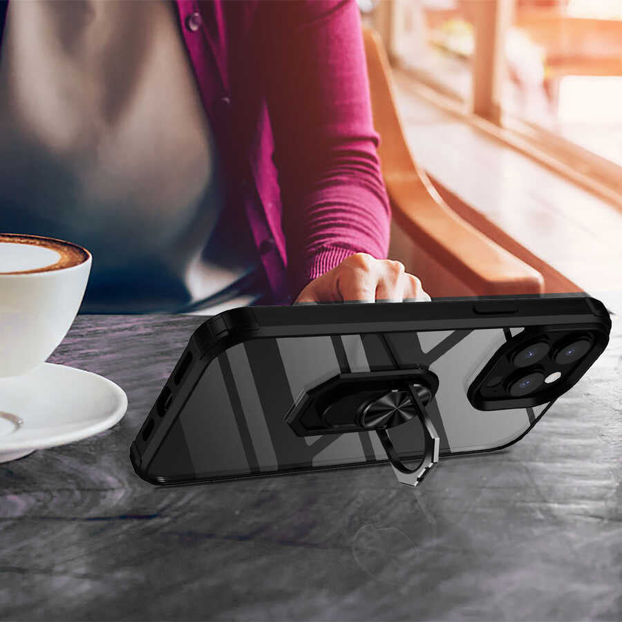Apple iPhone 14 Pro Max Kılıf Zore Mola Kapak Siyah