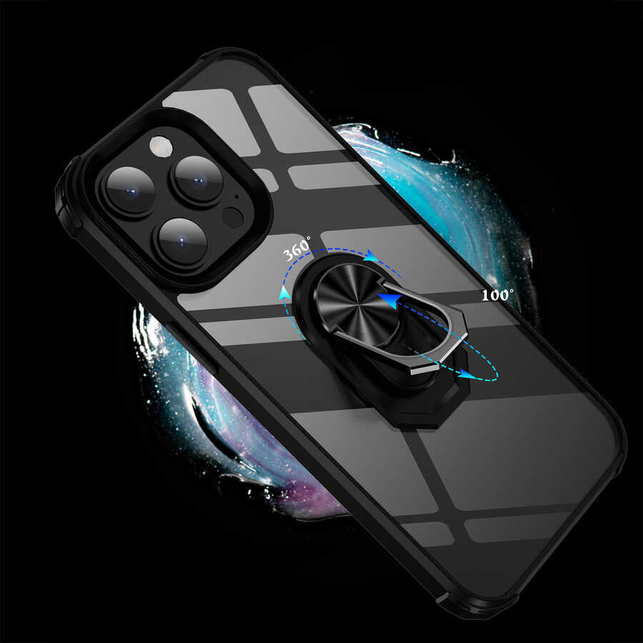 Apple iPhone 14 Pro Max Kılıf Zore Mola Kapak Siyah