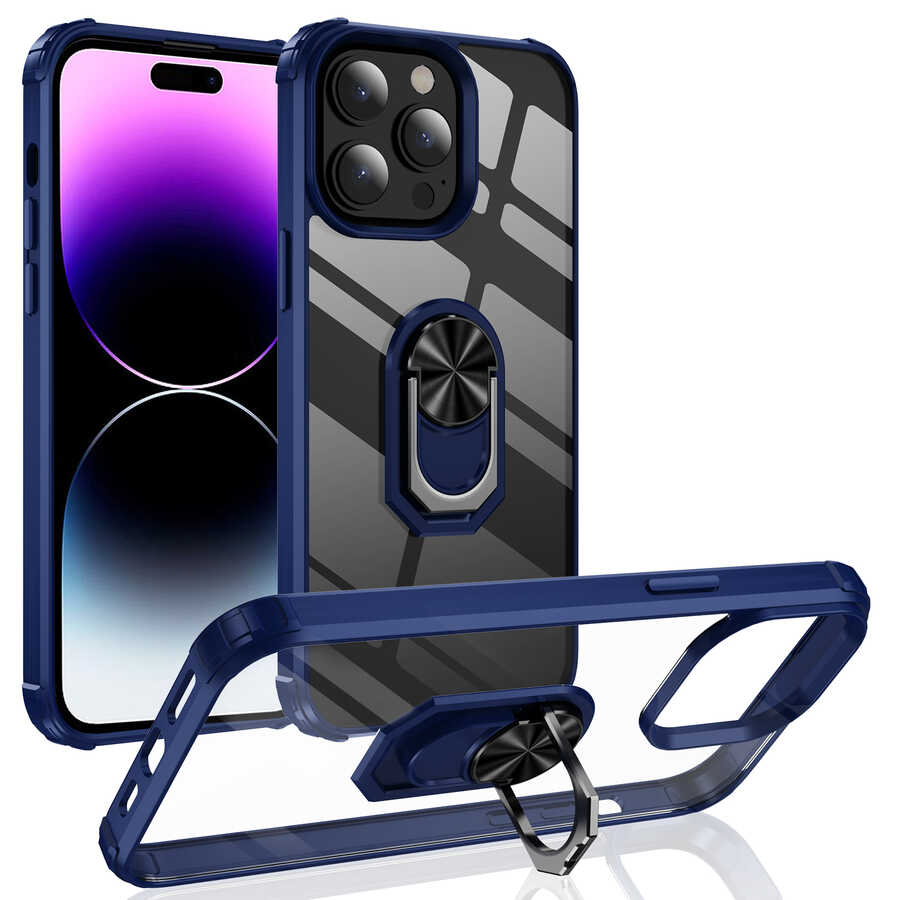 Apple iPhone 14 Pro Max Kılıf Zore Mola Kapak Siyah