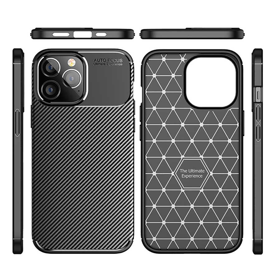 Apple iPhone 14 Pro Max Kılıf Zore Negro Silikon Kapak Lacivert