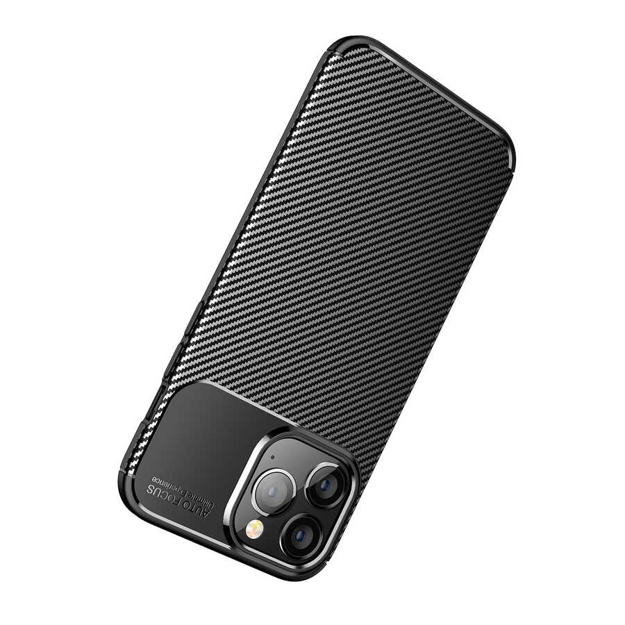 Apple iPhone 14 Pro Max Kılıf Zore Negro Silikon Kapak Siyah