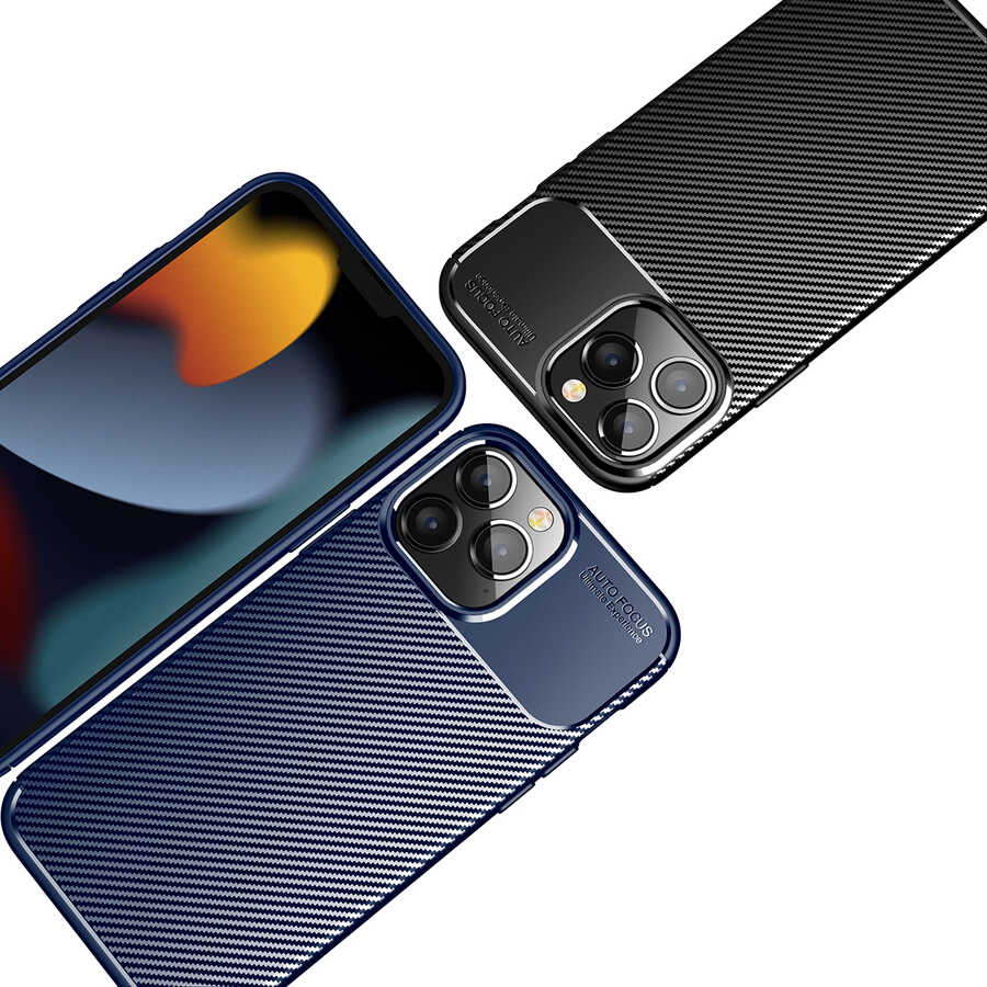 Apple iPhone 14 Pro Max Kılıf Zore Negro Silikon Kapak Lacivert