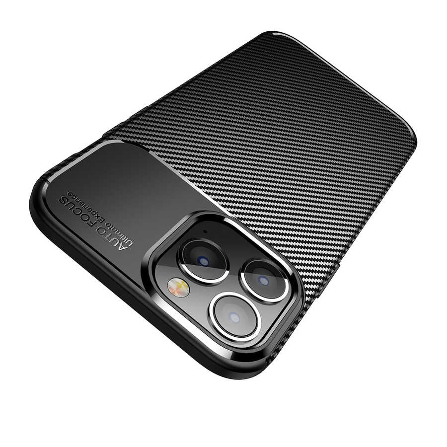 Apple iPhone 14 Pro Max Kılıf Zore Negro Silikon Kapak Siyah