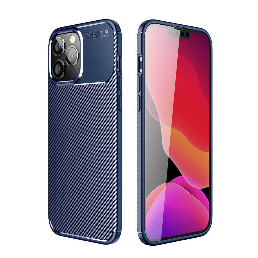Apple iPhone 14 Pro Max Kılıf Zore Negro Silikon Kapak Lacivert