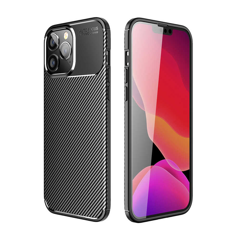 Apple iPhone 14 Pro Max Kılıf Zore Negro Silikon Kapak Siyah