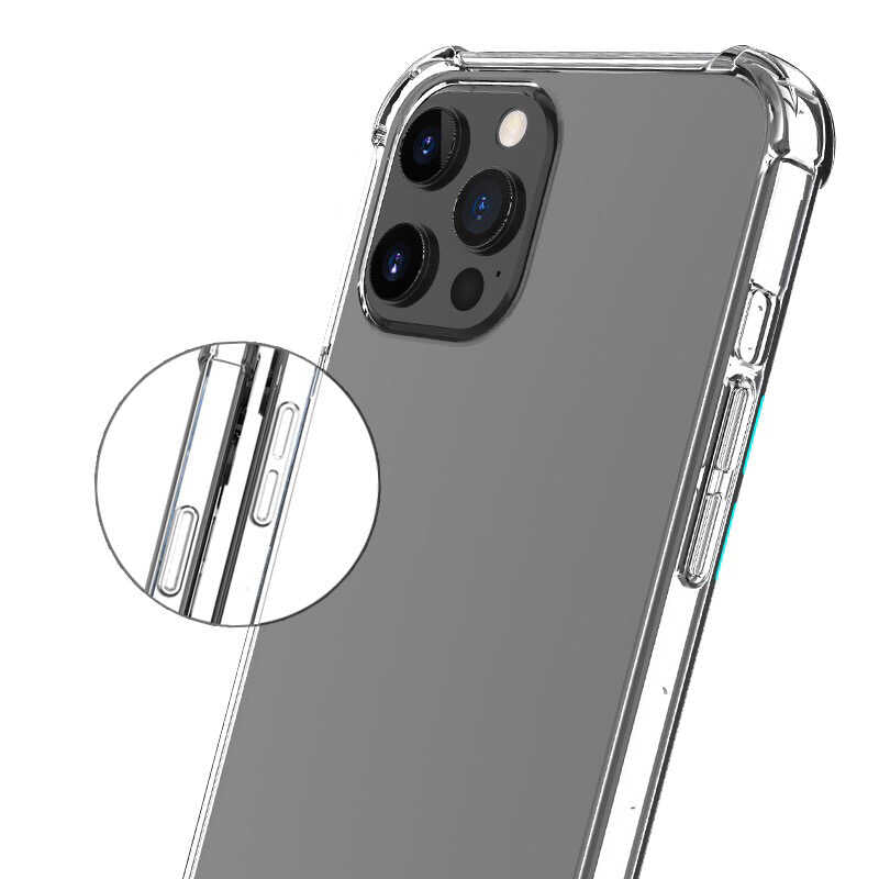Apple iPhone 14 Pro Max Kılıf Zore Nitro Anti Shock Silikon Renksiz