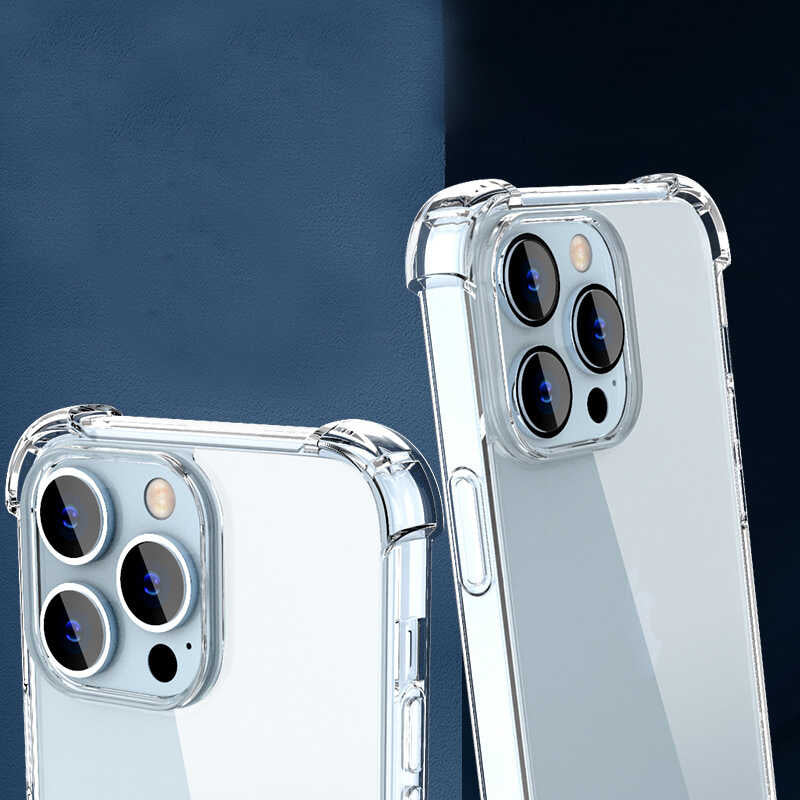 Apple iPhone 14 Pro Max Kılıf Zore Nitro Anti Shock Silikon Renksiz