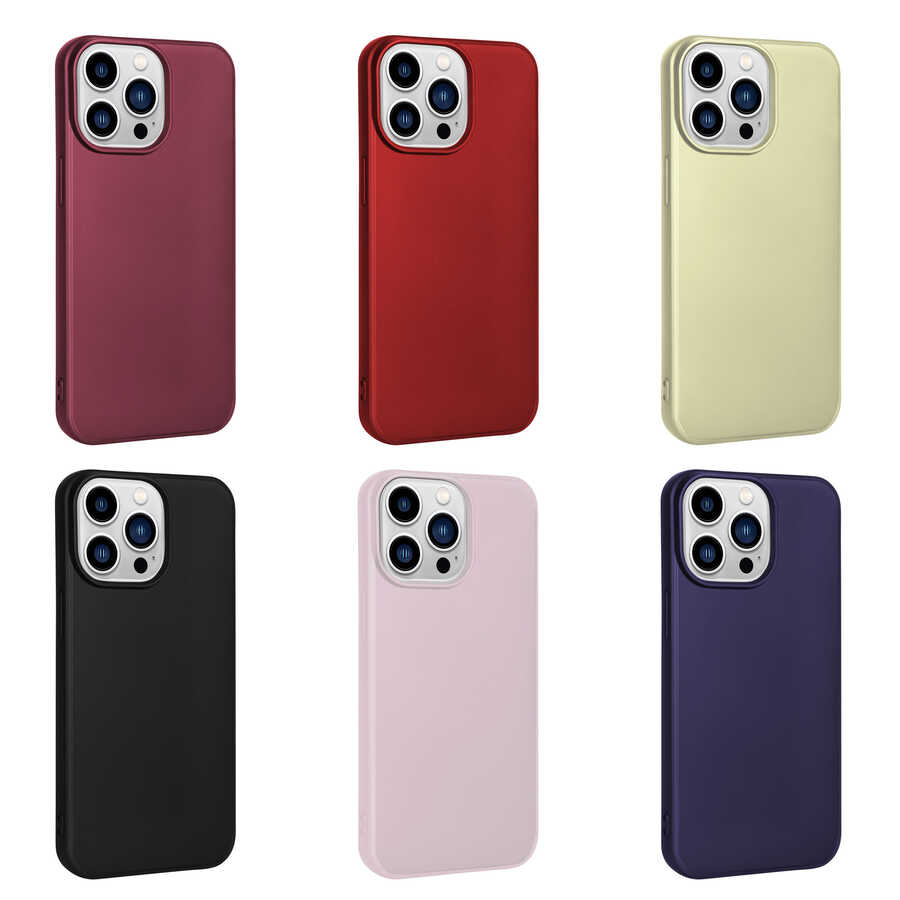 Apple iPhone 14 Pro Max Kılıf Zore Premier Silikon Kapak Lacivert