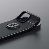 Apple iPhone 14 Pro Max Kılıf Zore Ravel Silikon Kapak Siyah-Mavi