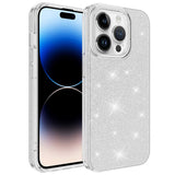 Apple iPhone 14 Pro Max Kılıf Zore Shining Silikon Gümüş