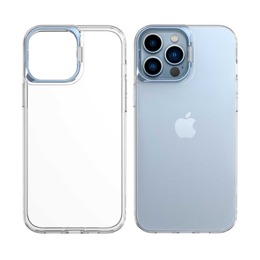 Apple iPhone 14 Pro Max Kılıf Zore Skuba Kapak Mavi