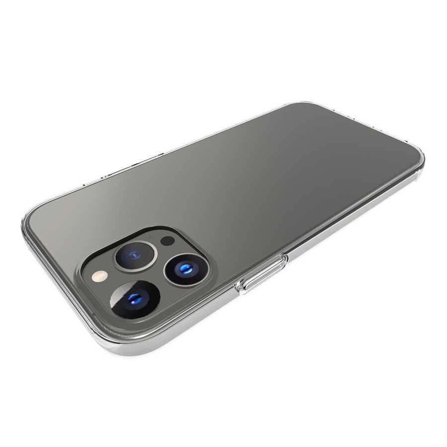 Apple iPhone 14 Pro Max Kılıf Zore Süper Silikon Kapak Renksiz
