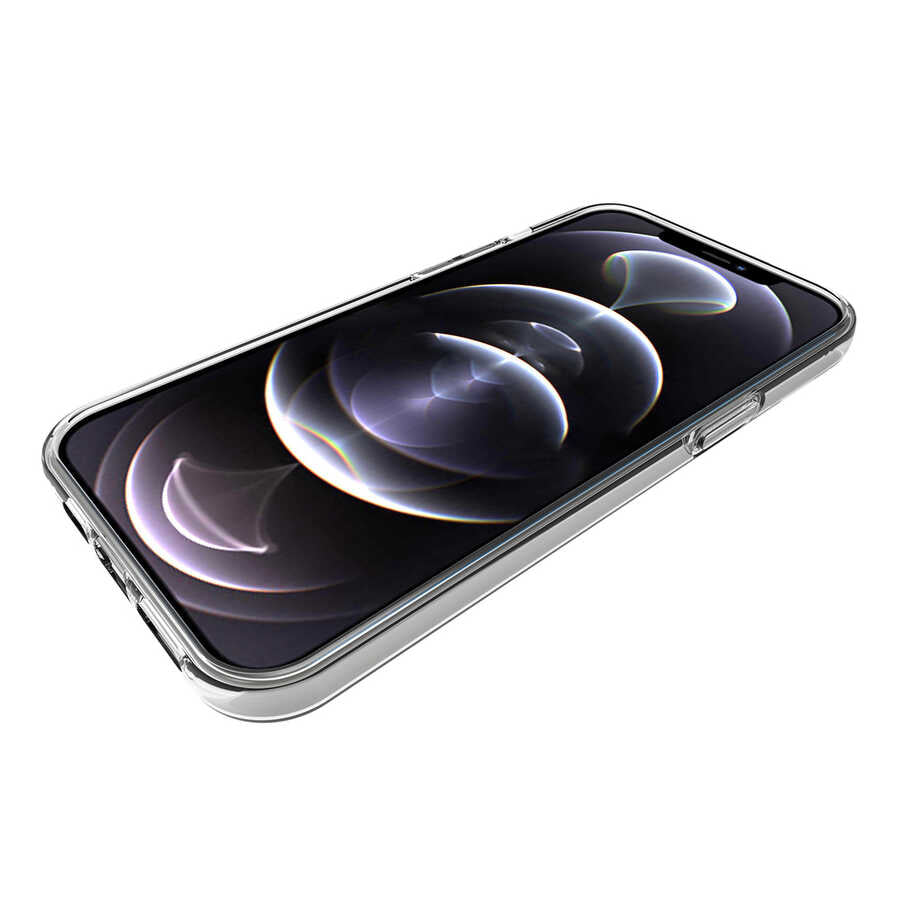 Apple iPhone 14 Pro Max Kılıf Zore Süper Silikon Kapak Renksiz