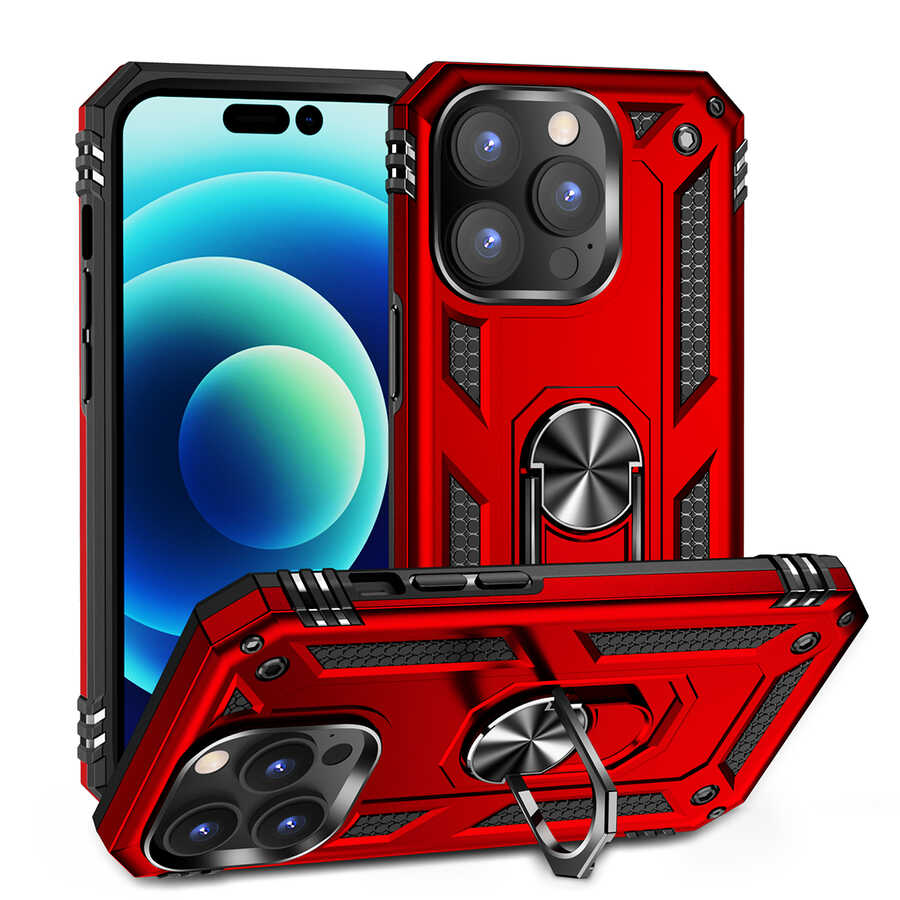 Apple iPhone 14 Pro Max Kılıf Zore Vega Kapak Siyah