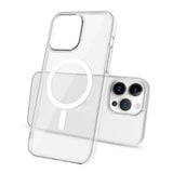 Apple iPhone 14 Pro Max Kılıf Zore Wireless Şarj Özellikli Şeffaf Tek Kamera Çerçeveli Porto Kapak Renksiz