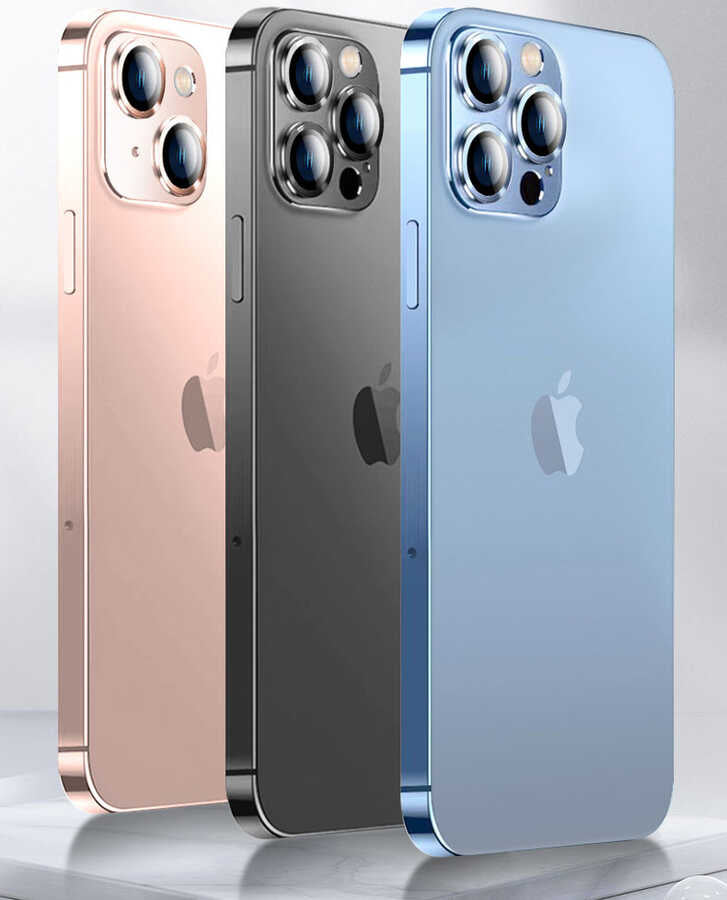 Apple iPhone 14 Pro Zore CL-03 Kamera Lens Koruyucu Derin Mor