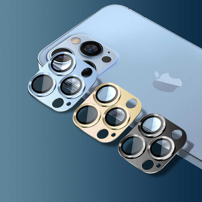 Apple iPhone 14 Pro Zore CL-03 Kamera Lens Koruyucu Derin Mor