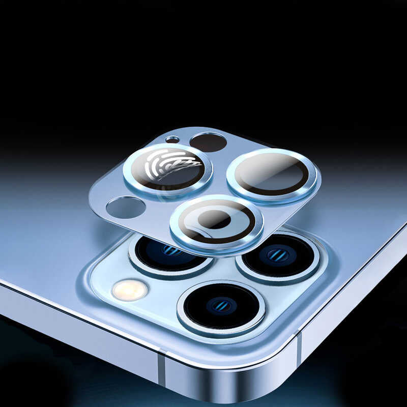 Apple iPhone 14 Pro Zore CL-03 Kamera Lens Koruyucu Derin Mor