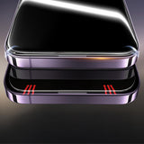 Apple iPhone 14 Zore 2.5D Oliv Privacy Temperli Cam Ekran Koruyucu + Kolay Uygulama Aparatı Siyah