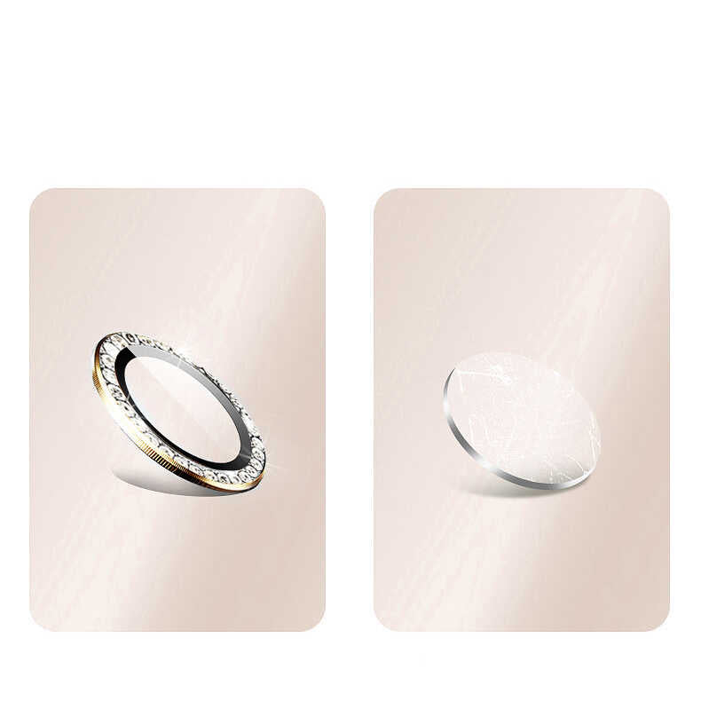 Apple iPhone 14 Zore CL-06 Kamera Lens Koruyucu Rose Gold