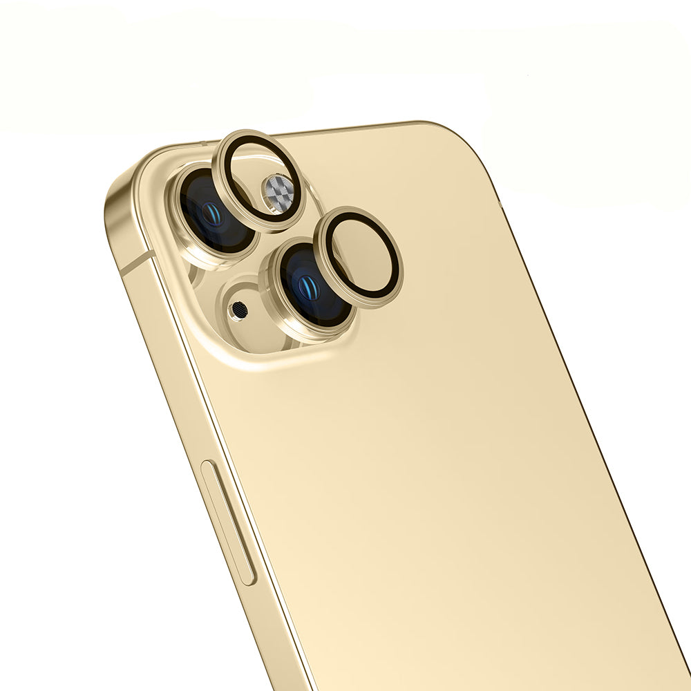 Apple iPhone 14 Zore Mikro Kamera Lens Koruyucu Gold