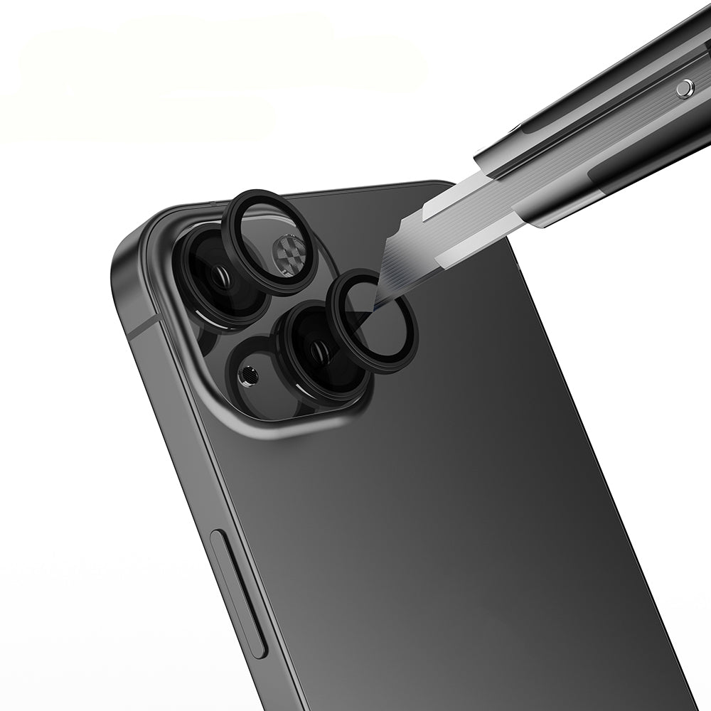 Apple iPhone 14 Zore Mikro Kamera Lens Koruyucu Siyah